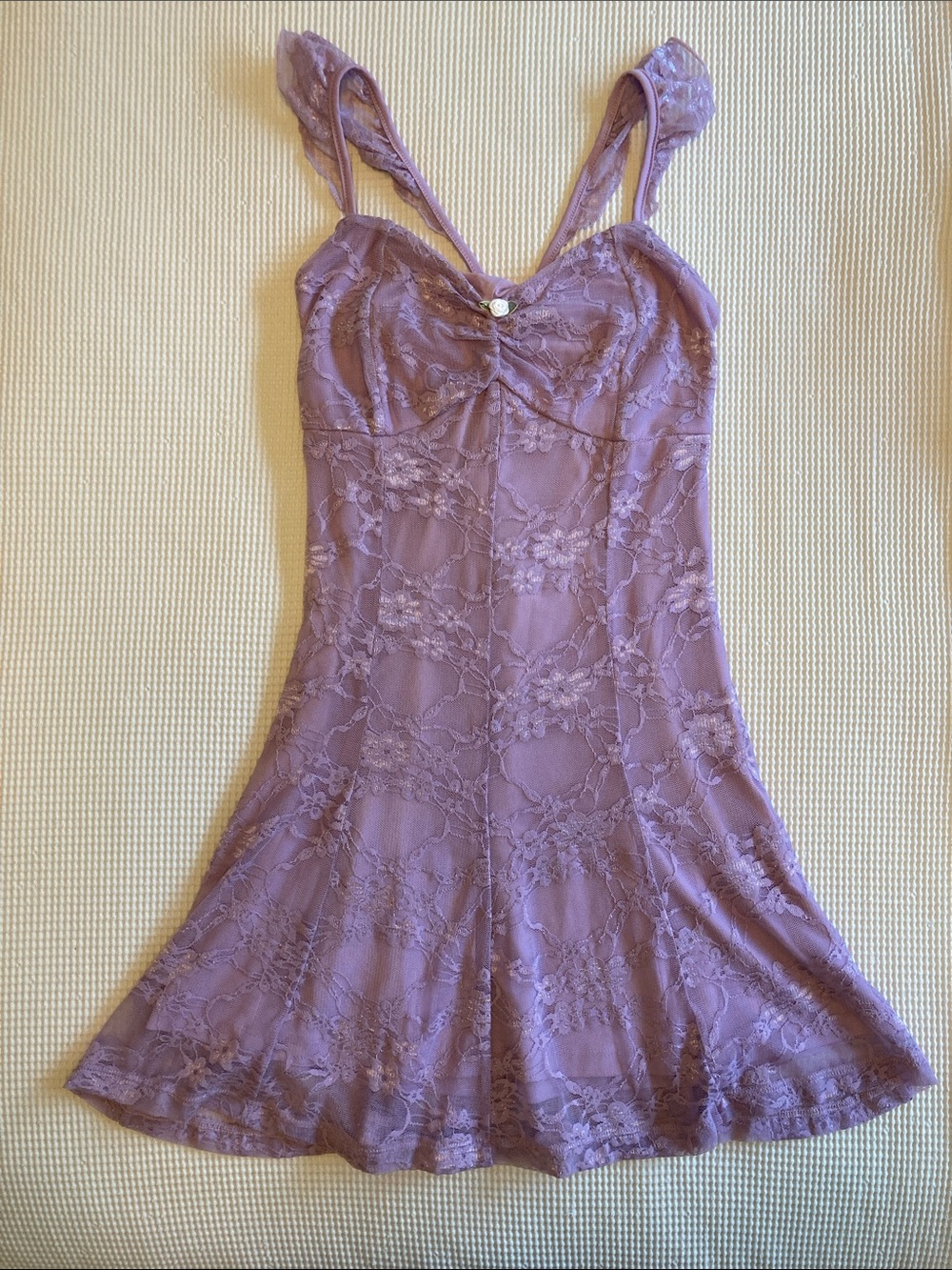 Forever 21 Lavender Lace Prom Dress
